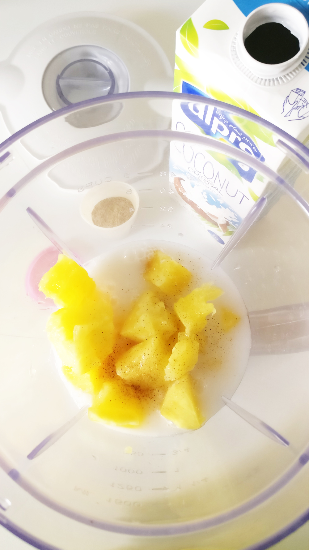 Tropical pineapple smoothie