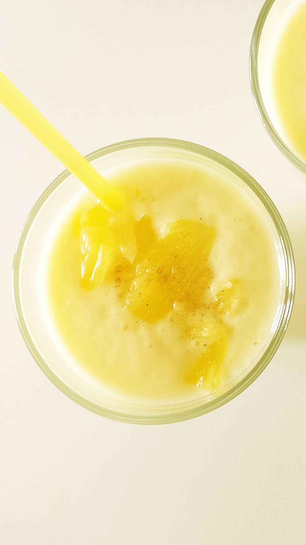 Tropical pineapple smoothie