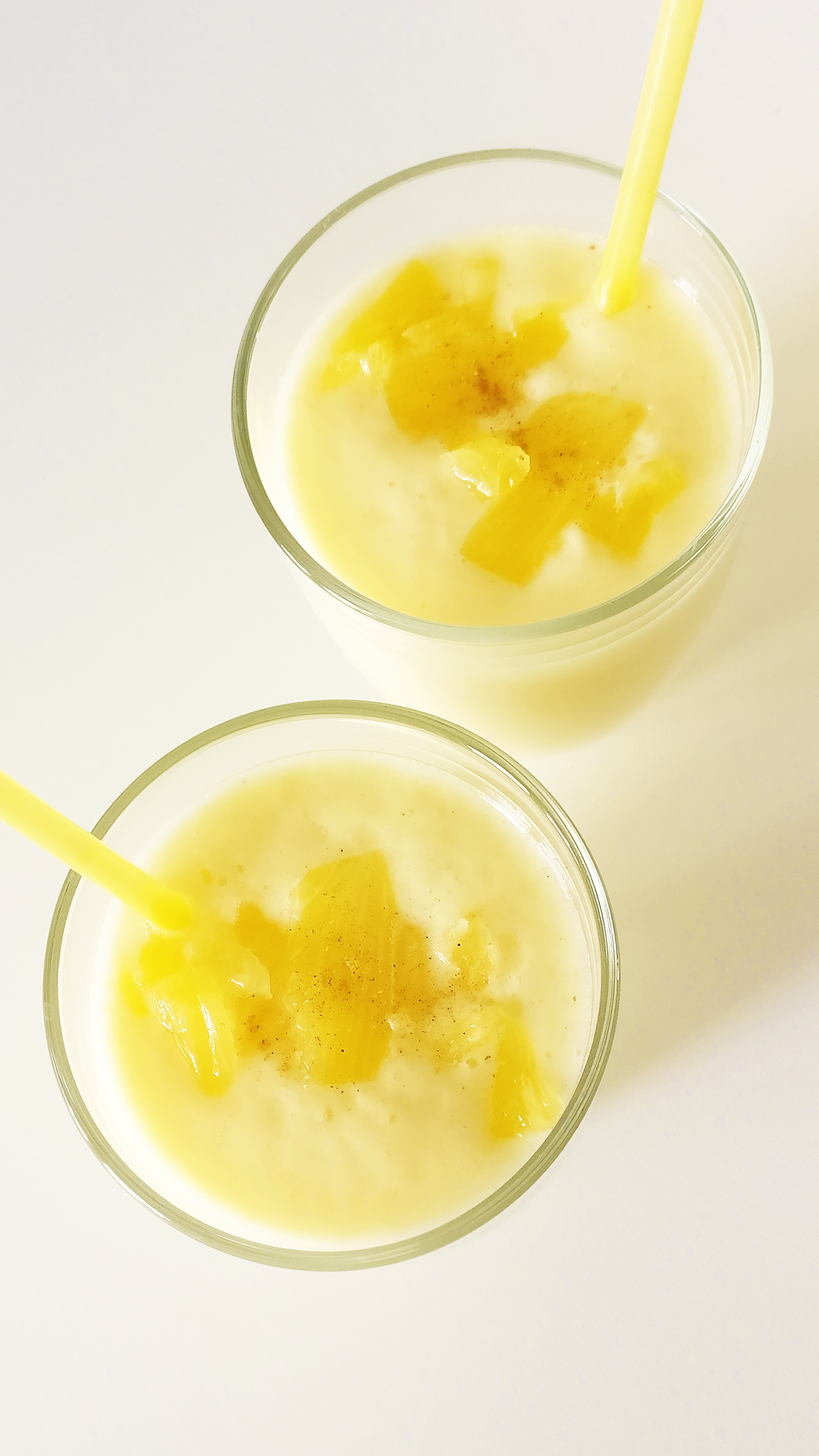 Tropical pineapple smoothie