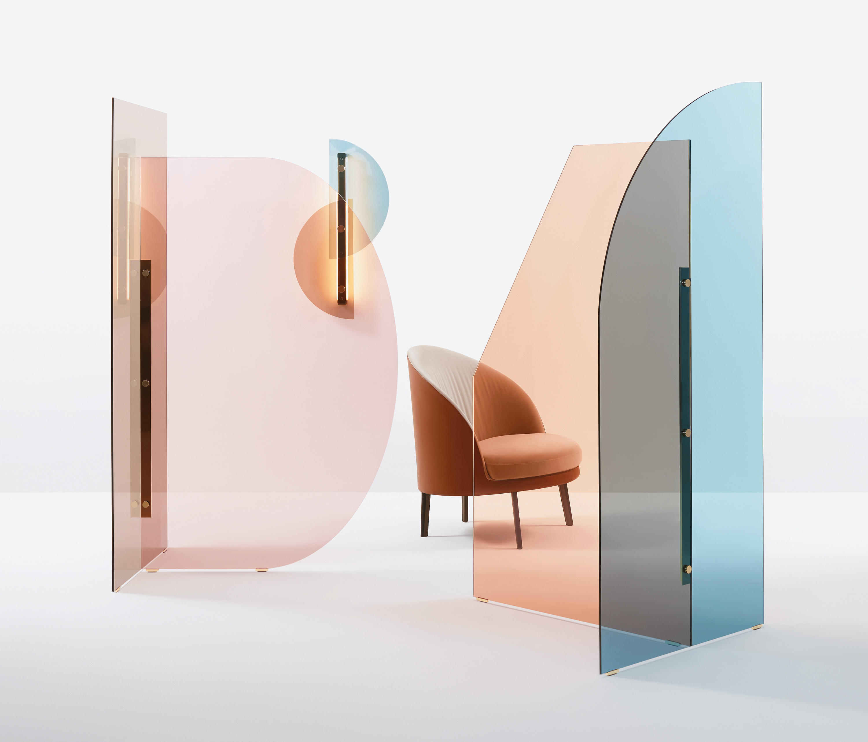 Vela Paravent by ARFLEX | Millennial pink ideas for your perfect home