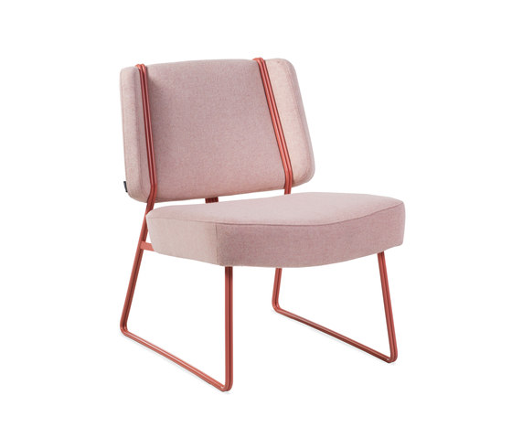 Frankie Lounge chair by Johanson | Millennial pink ideas for your perfect home