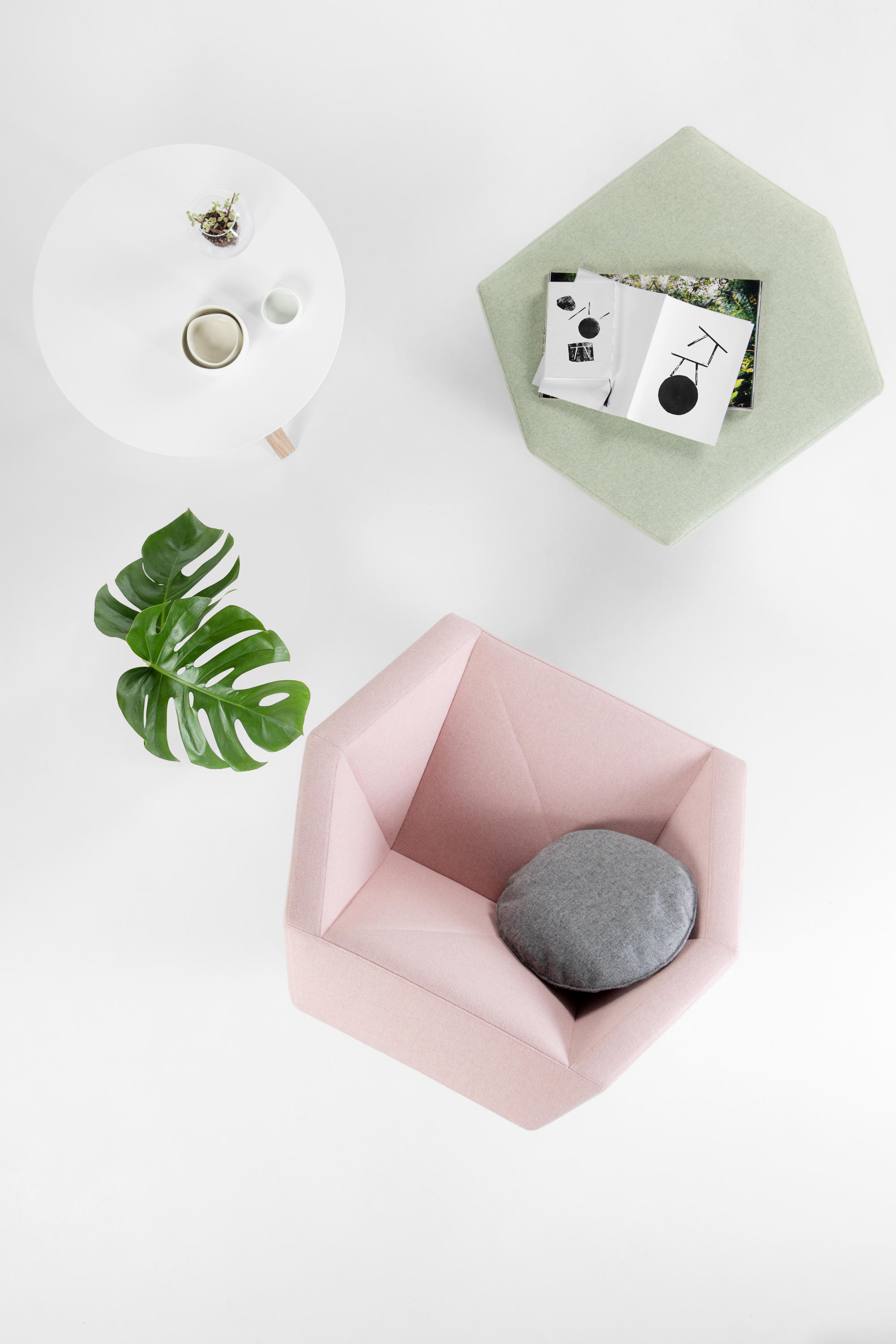 3angle armchair by Prostoria | Millennial pink ideas for your perfect home