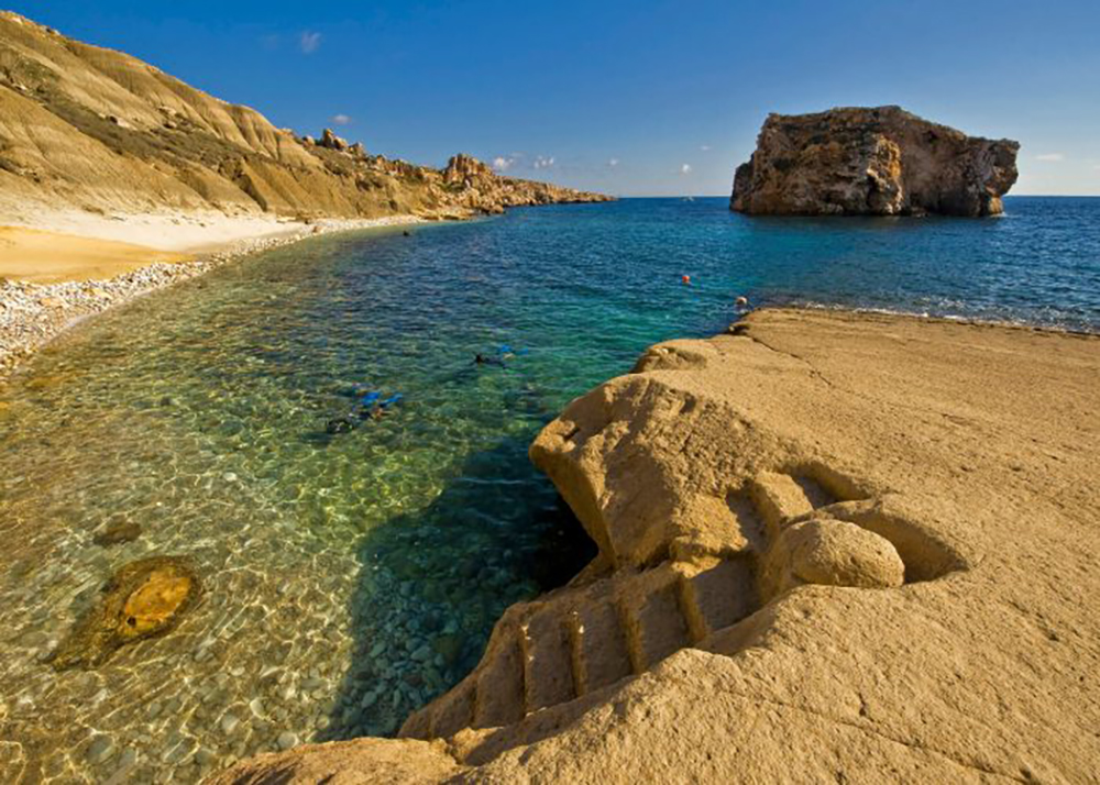 Hondoq Ir Rummien beach in Gozo - Best beaches in Malta | Aliz’s Wonderland