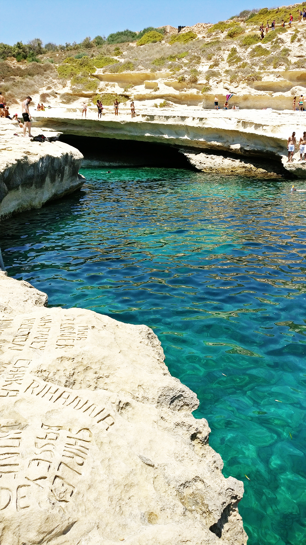 St Peter’s Pool, the natural swimming pool - Best beaches in Malta | Aliz’s Wonderland