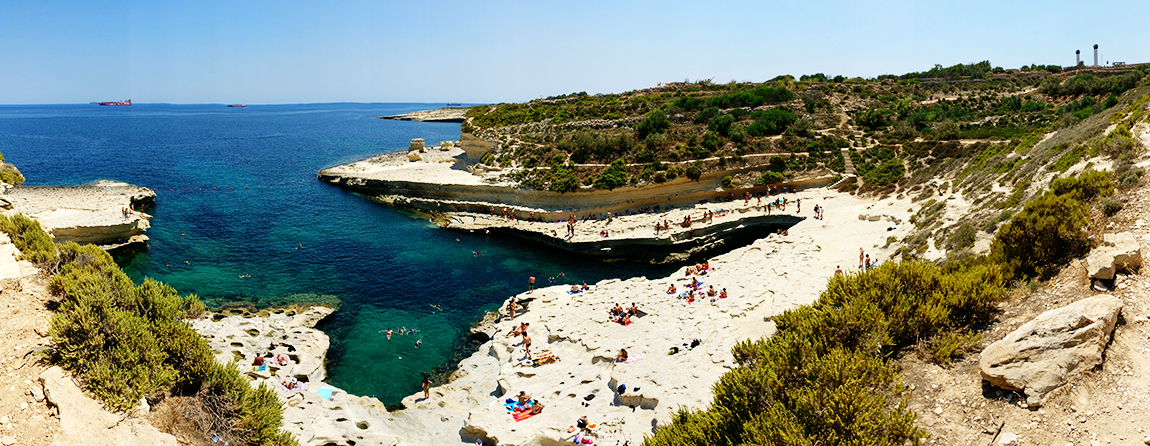 St Peter’s Pool, the natural swimming pool - Best beaches in Malta | Aliz’s Wonderland